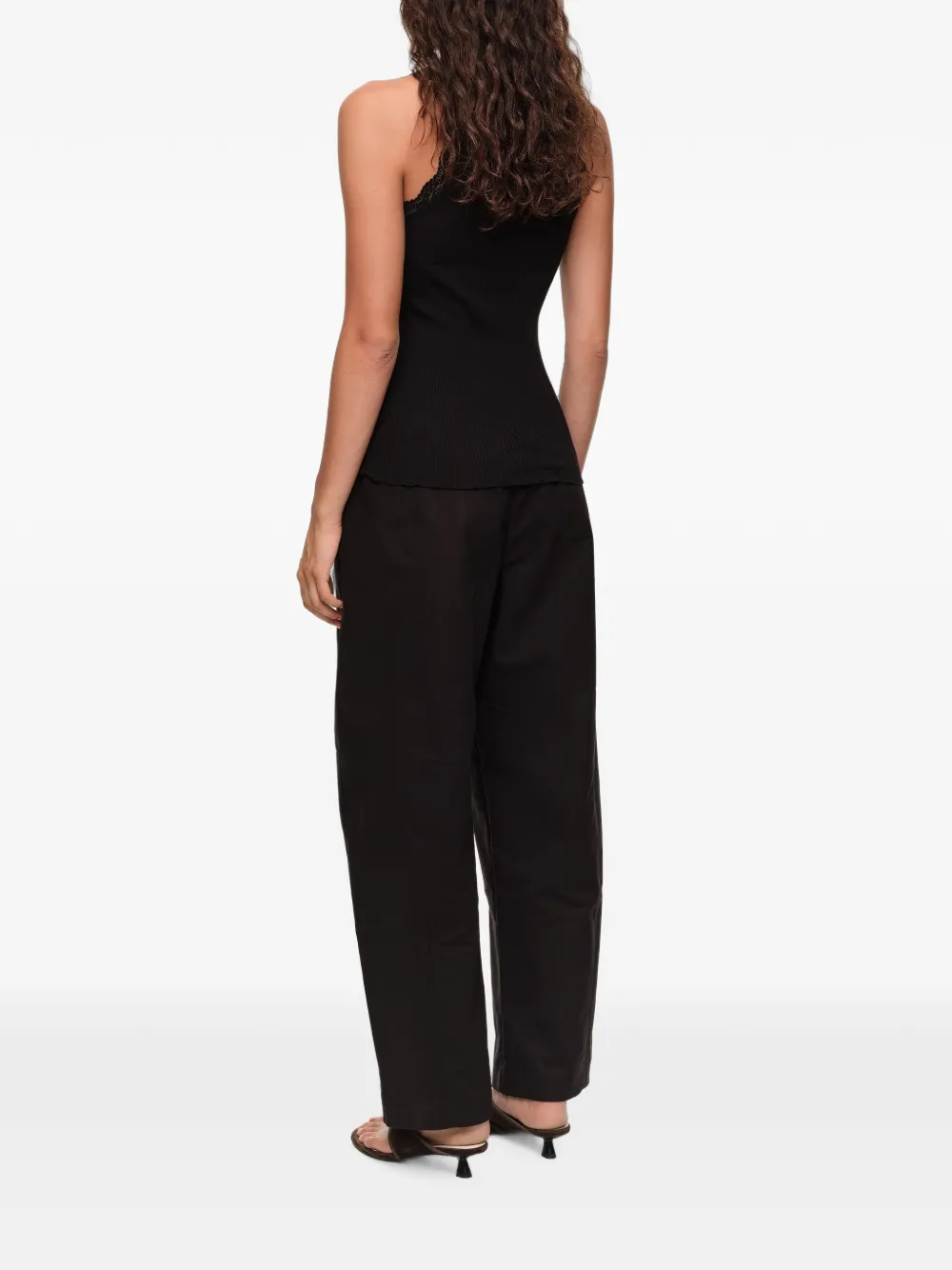 BIMBA Y LOLA Barrel broek met decoratieve stiksels Zwart