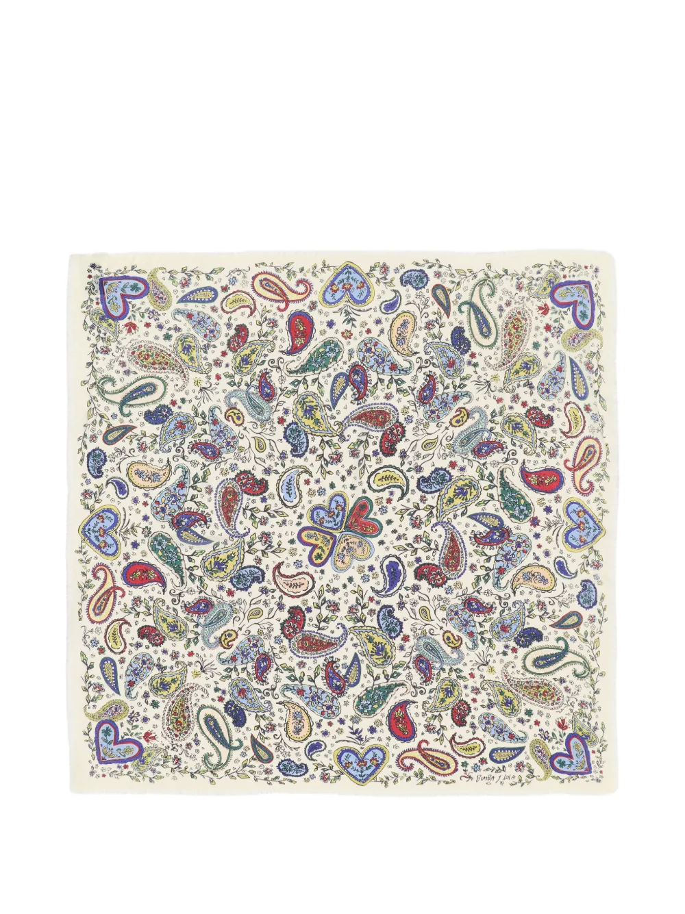BIMBA Y LOLA Scialle con stampa paisley - Toni neutri