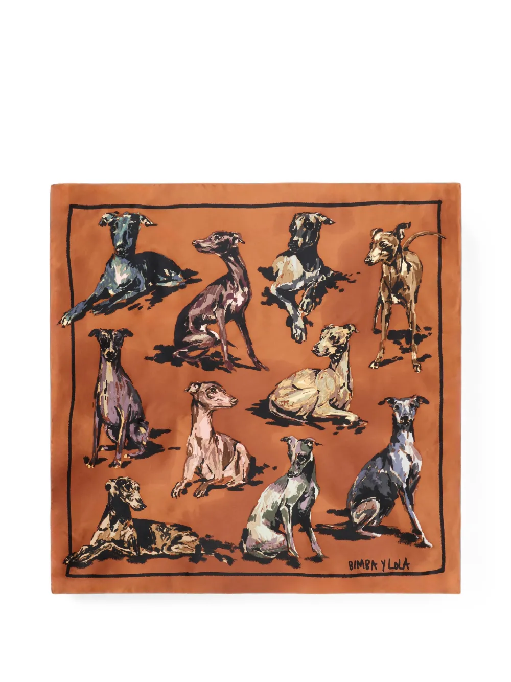 BIMBA Y LOLA Sciarpa Caramel Greyhounds - Marrone