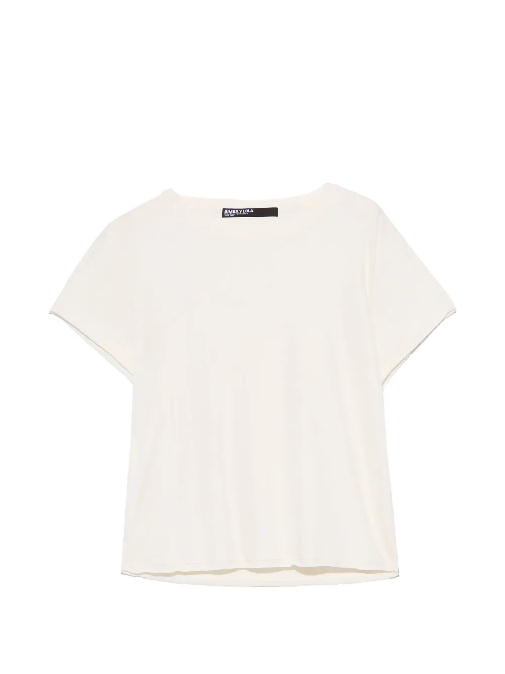 BIMBA Y LOLA t-shirt droit en coton jaune clair - Tons neutres