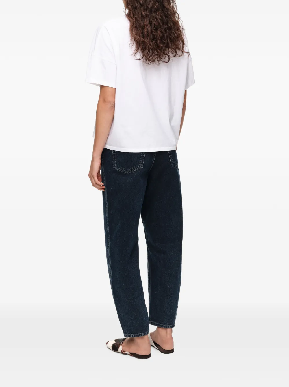 BIMBA Y LOLA Katoenen boxy T-shirt Wit