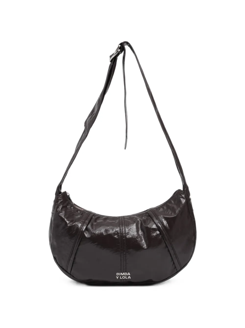 BIMBA Y LOLA medium Moon suitcase with eggplant shimmer - Rosso