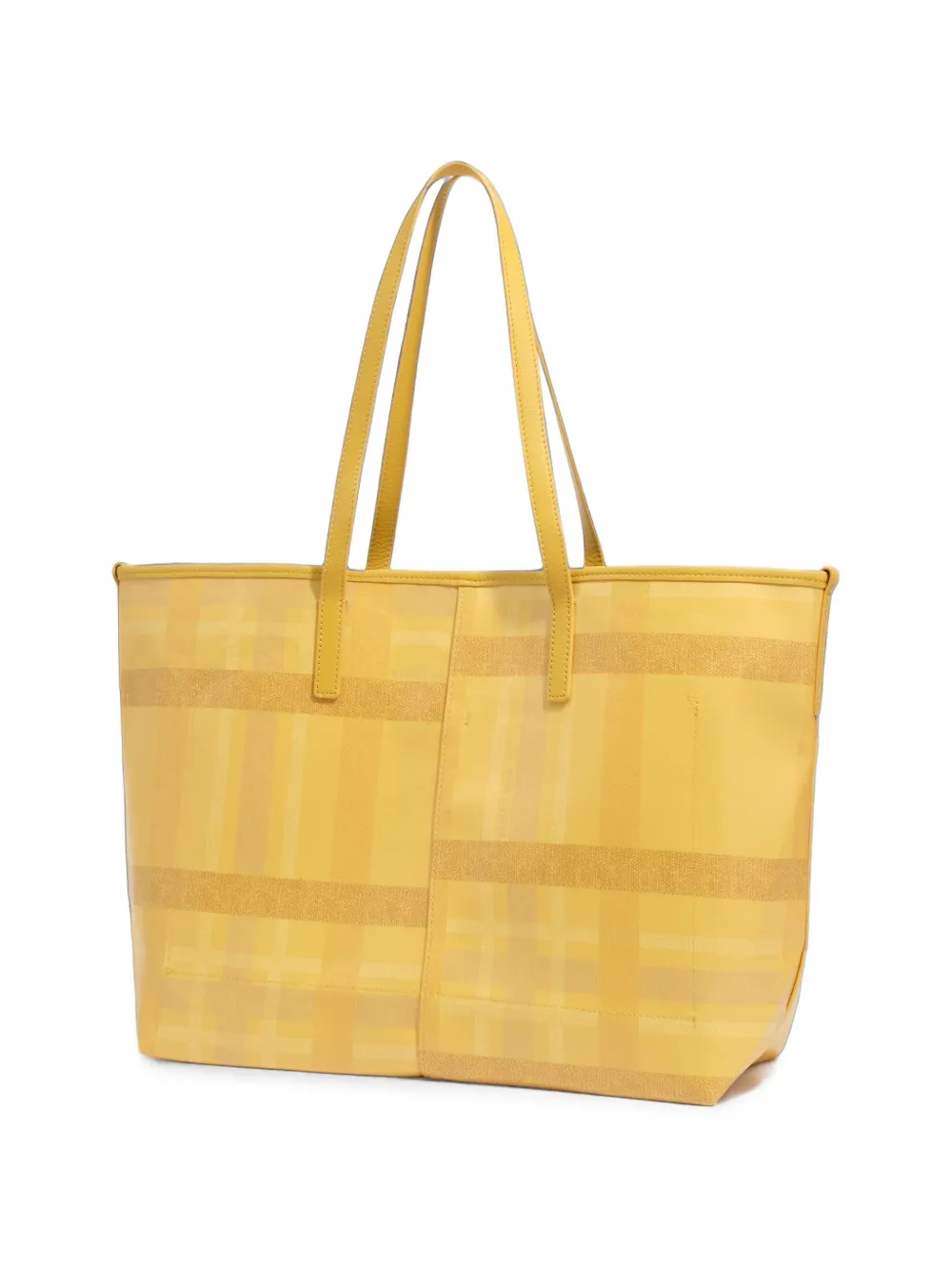 BIMBA Y LOLA Grote tartan shopper Geel