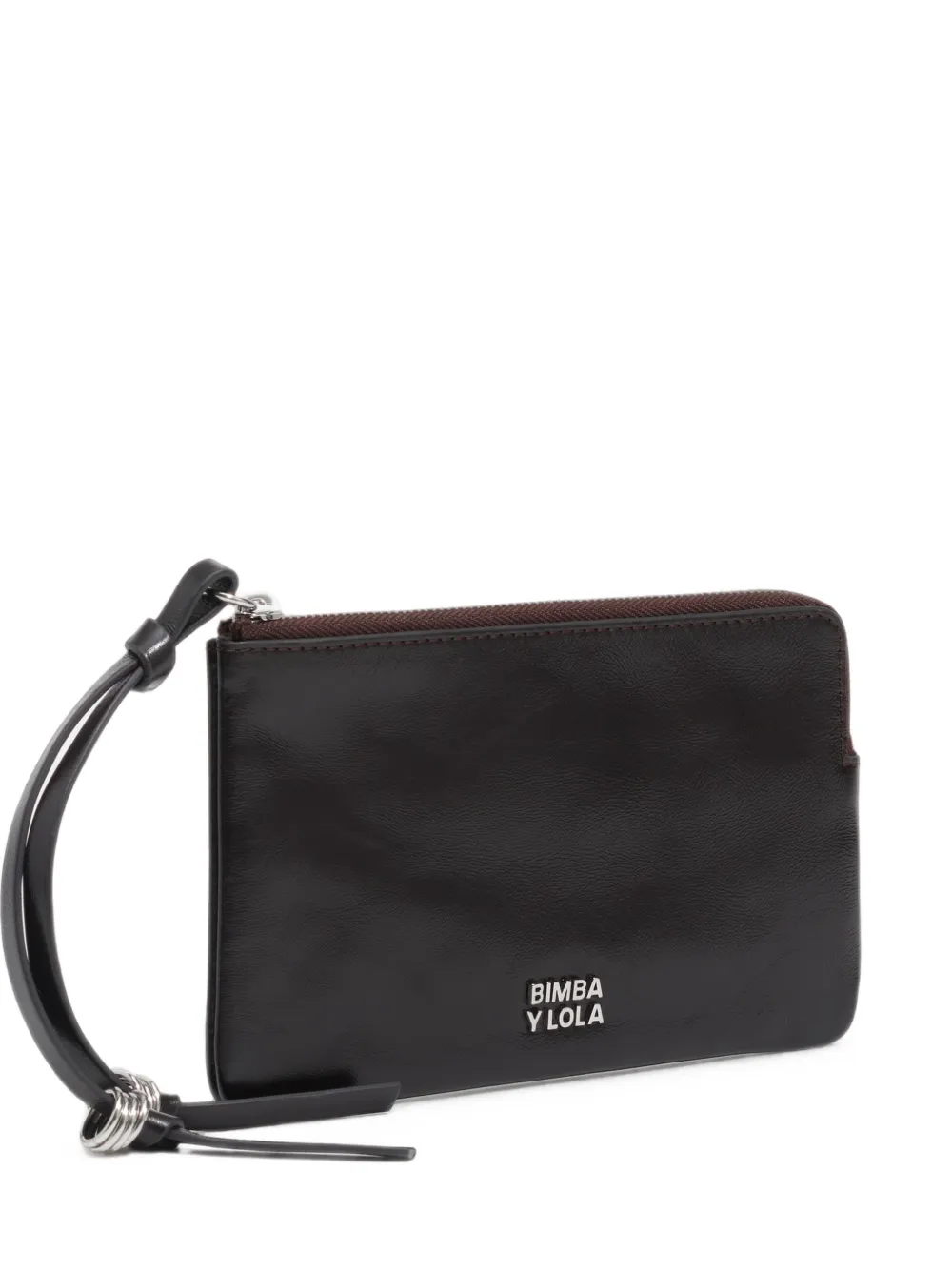 BIMBA Y LOLA Large dark burgundy leather coin purse - Rosso