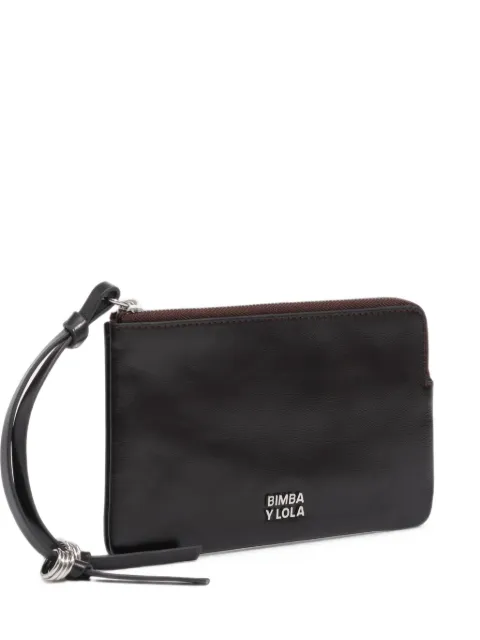BIMBA Y LOLA Large dark burgundy leather coin purse