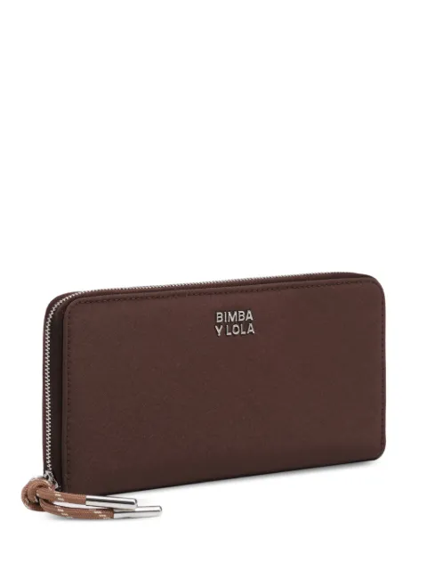 BIMBA Y LOLA large mocha nylon wallet
