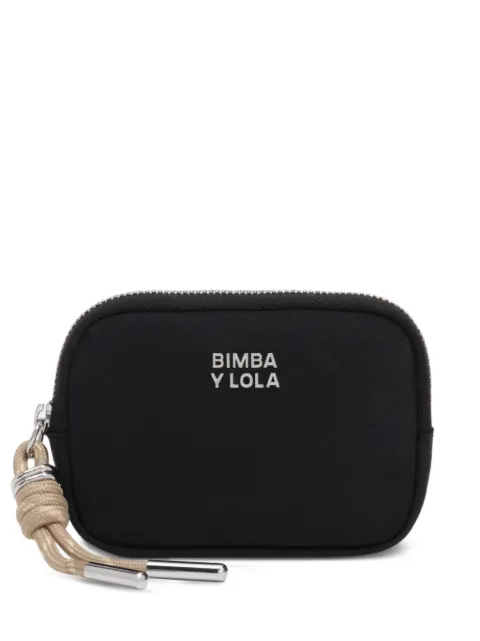BIMBA Y LOLA black nylon coin purse