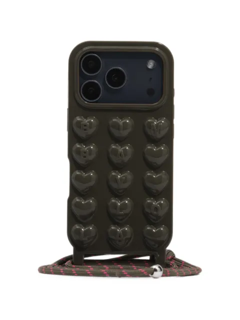 BIMBA Y LOLA funda de silicona verde oscuro brillante para iPhone 17 PRO MAX