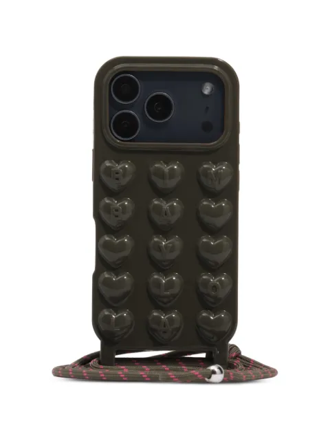 BIMBA Y LOLA coque d’iPhone 17 PRO MAX en silicone brillant vert foncé