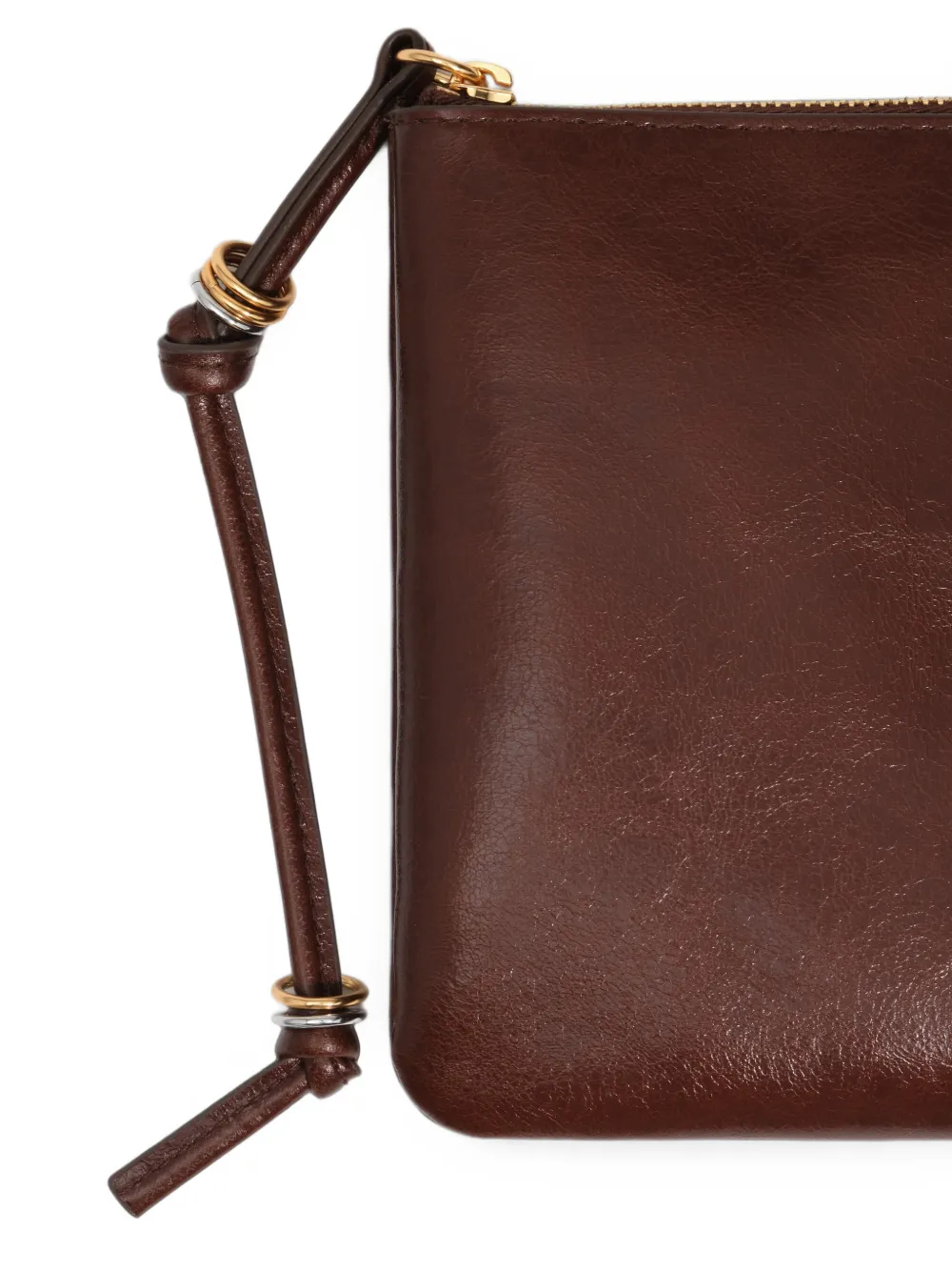 BIMBA Y LOLA Medium leren make-up tas Bruin