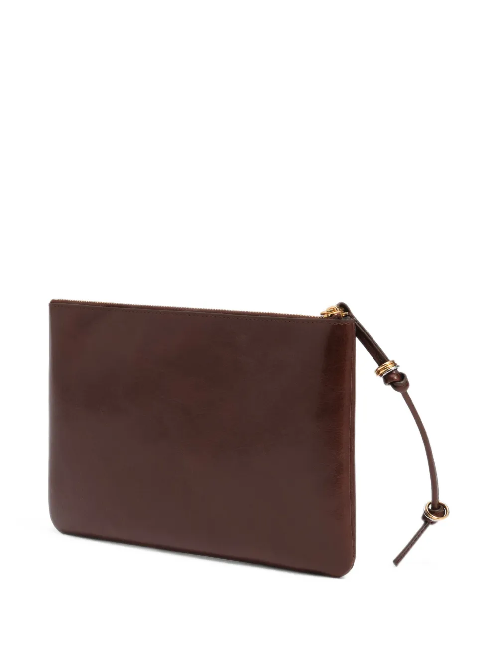 BIMBA Y LOLA Medium leren make-up tas Bruin