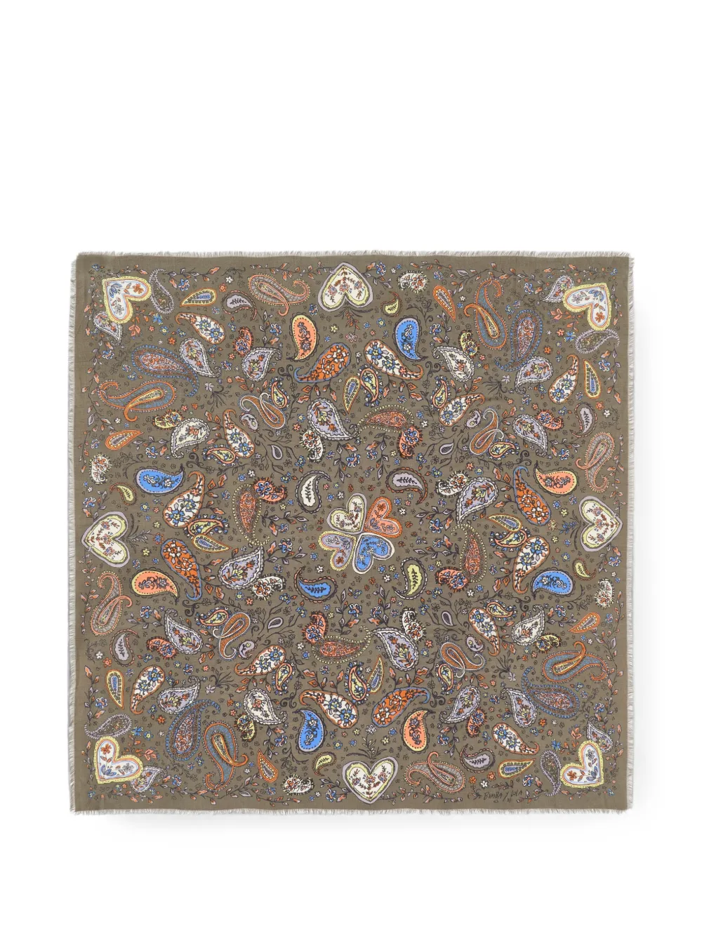 BIMBA Y LOLA Scialle paisley cachi - Verde
