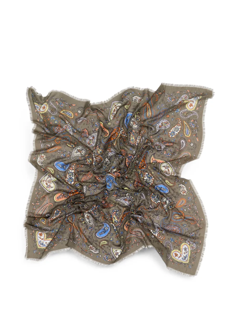 BIMBA Y LOLA Sjaal met paisley-print Groen