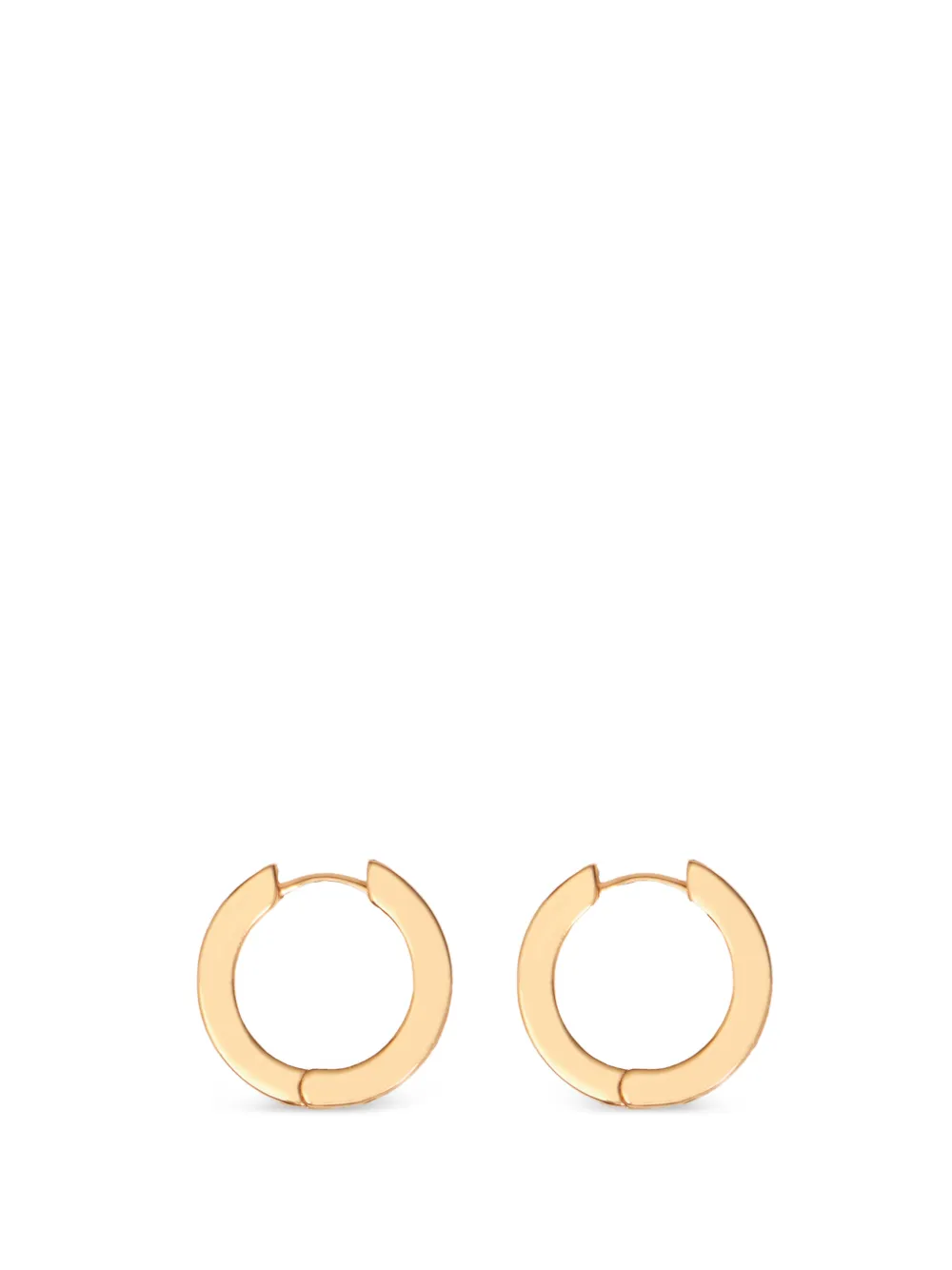 BIMBA Y LOLA enamel-logo hoop earrings - Oro