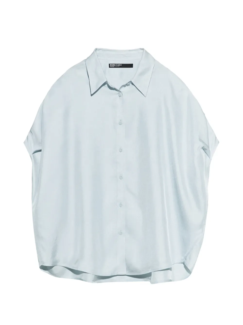 BIMBA Y LOLA Light blue flowing cape shirt