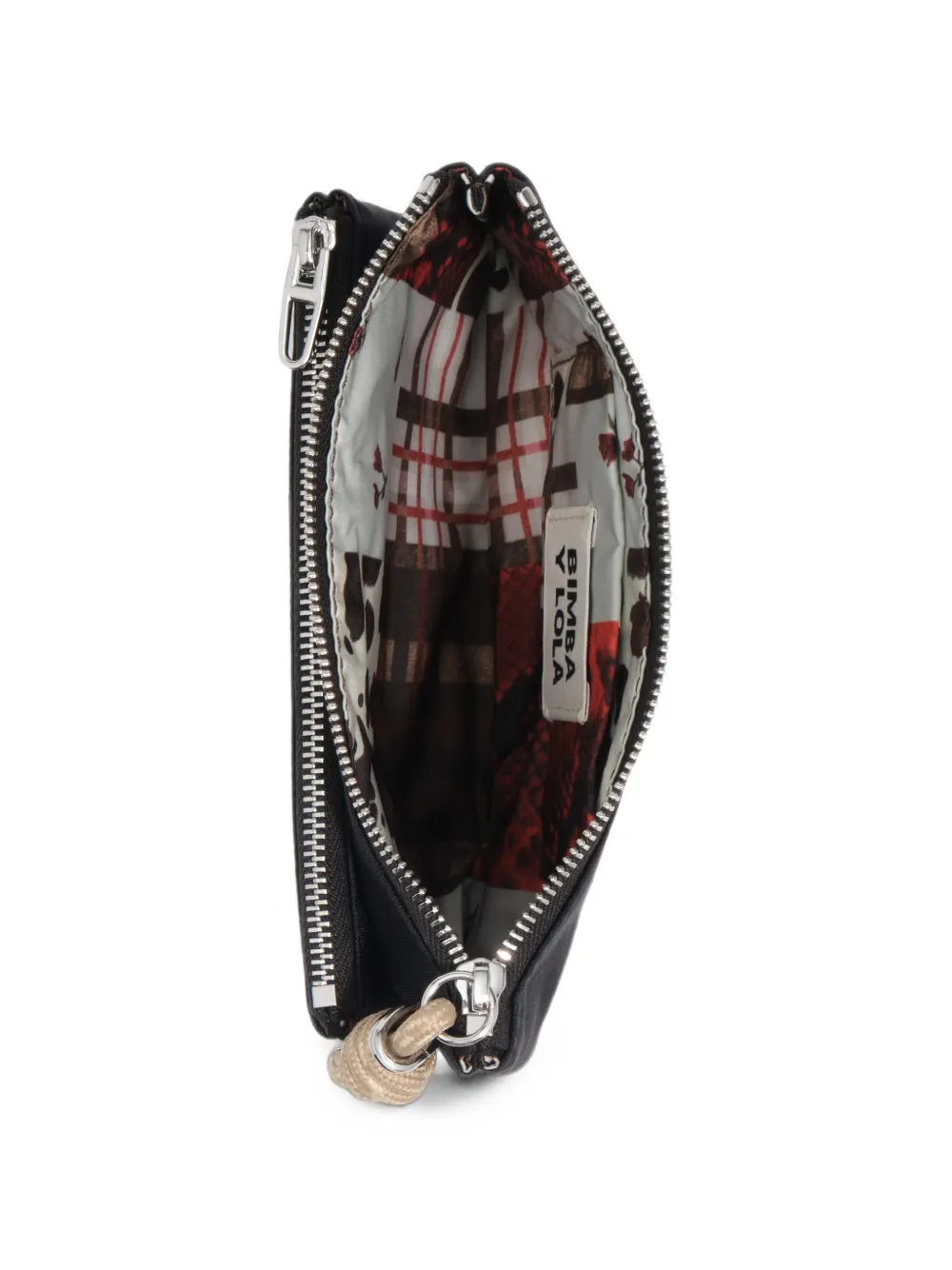 BIMBA Y LOLA Nylon portemonnee met zak Zwart