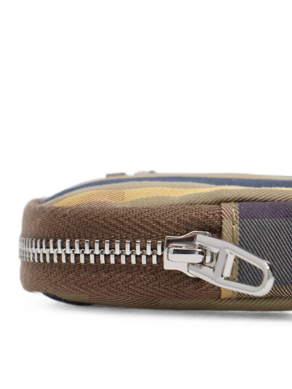 BIMBA Y LOLA Portemonnee met tartan-ruit en kaki-ruit Beige