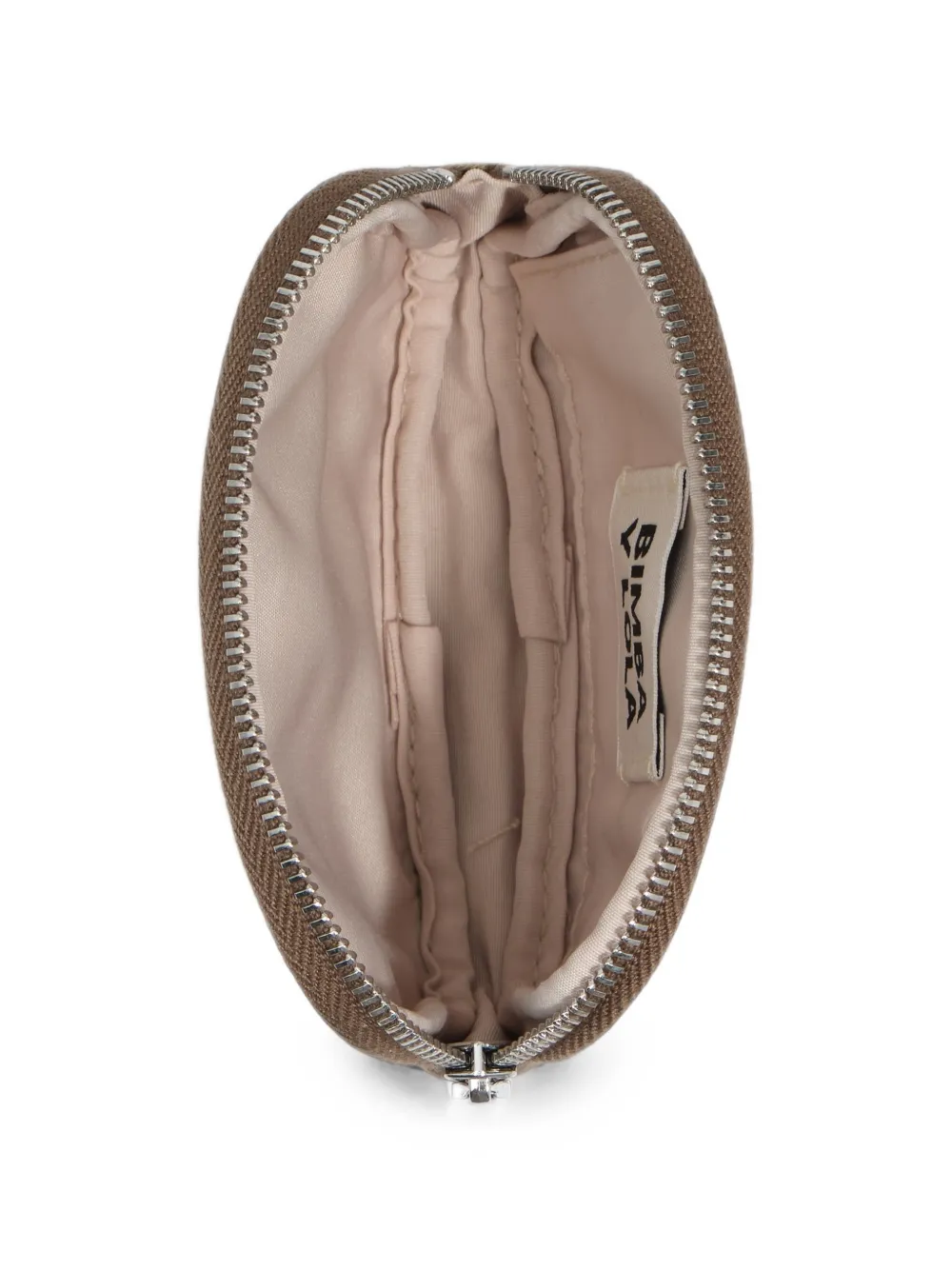 BIMBA Y LOLA Portemonnee met tartan-ruit en kaki-ruit Beige