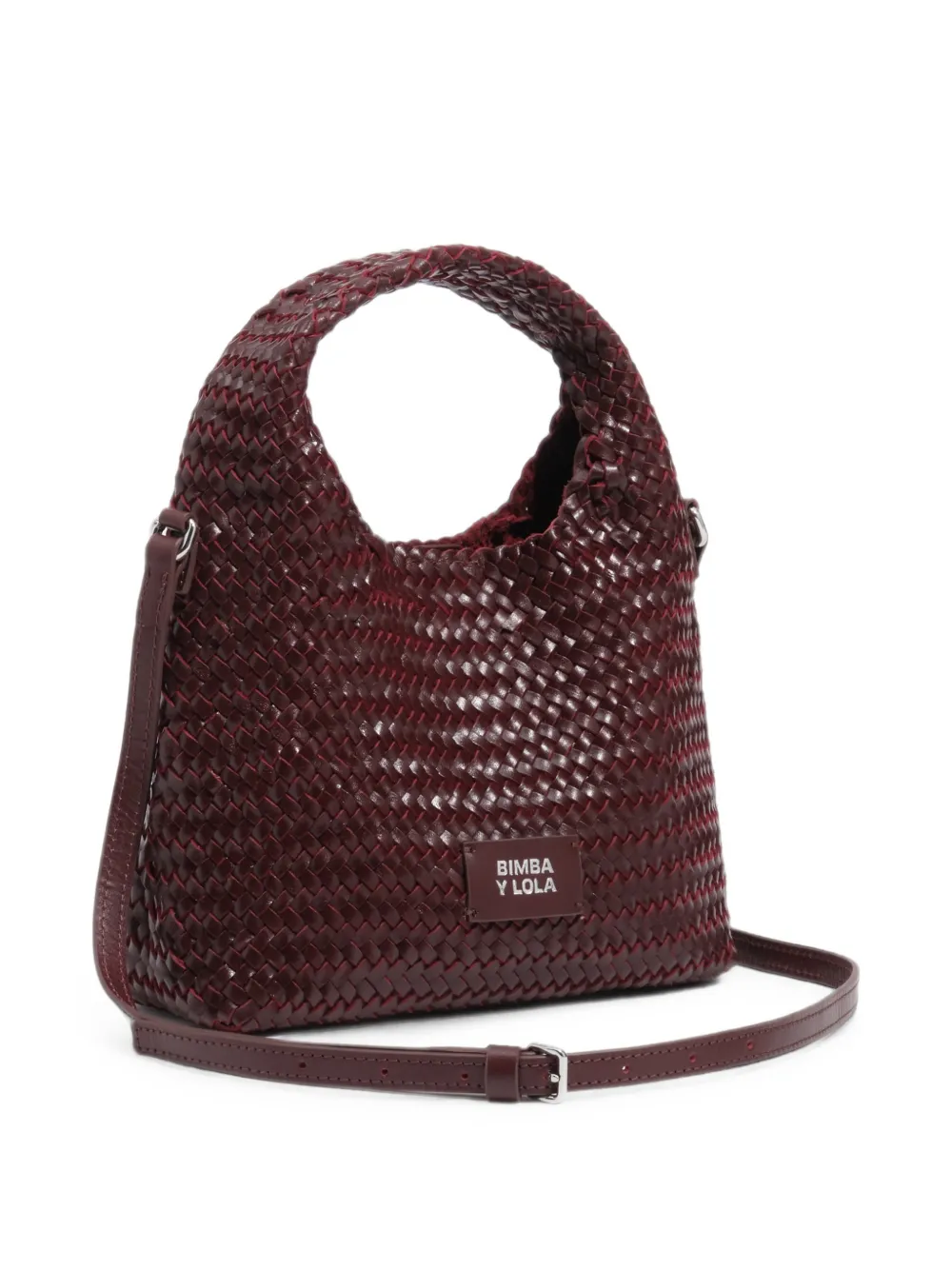 BIMBA Y LOLA Kleine geplooide leren tas Rood
