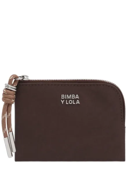 BIMBA Y LOLA  mocha nylon coin purse