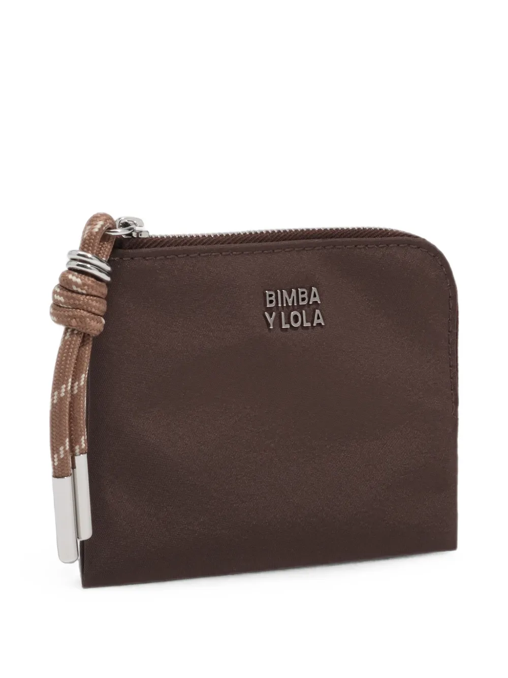 BIMBA Y LOLA Mocha nylon portemonnee Bruin