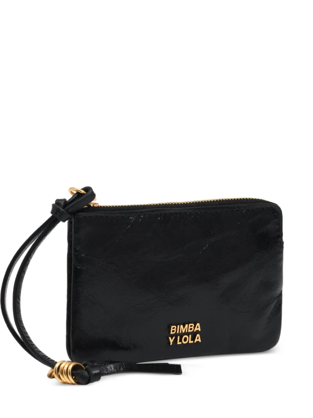 BIMBA Y LOLA small black leather coin purse - Nero