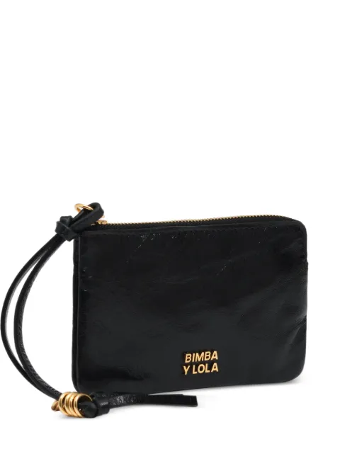 BIMBA Y LOLA small black leather coin purse