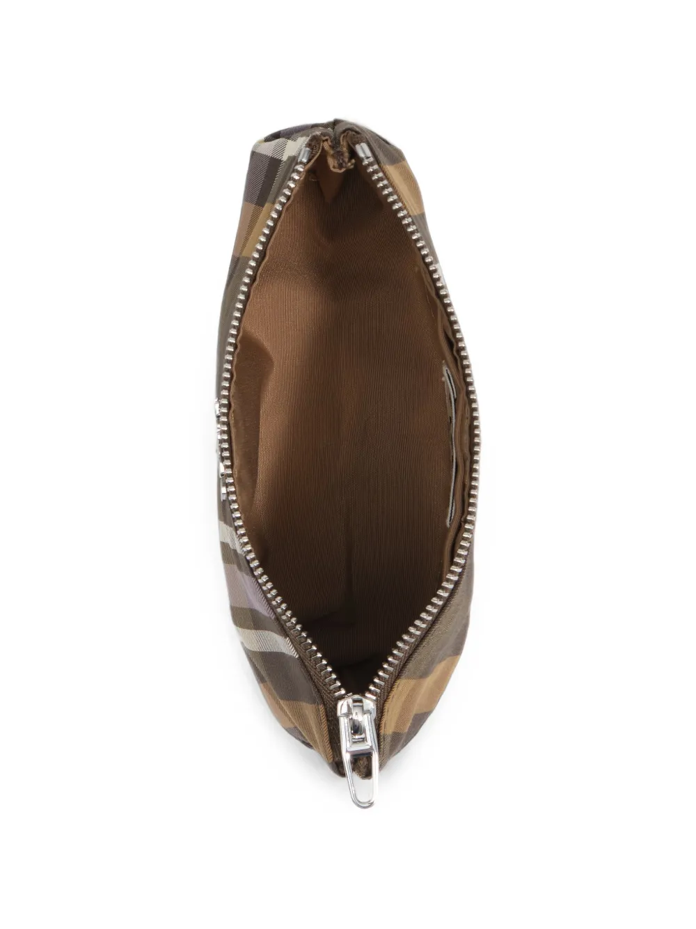 BIMBA Y LOLA Hunter portemonnee met tartan-ruit en jacquard Bruin