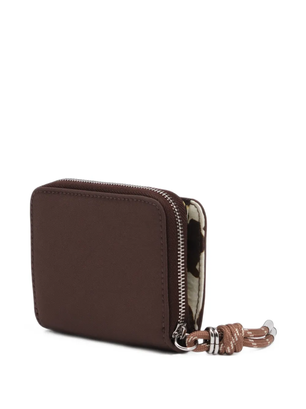 BIMBA Y LOLA Mocha nylon portemonnee met revers Bruin