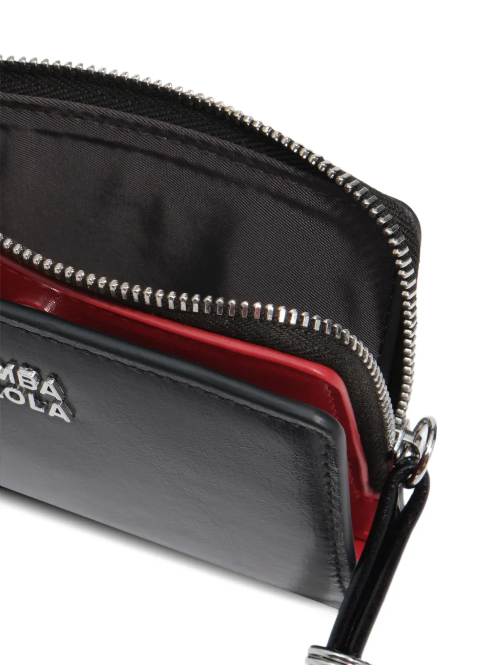 BIMBA Y LOLA Compact leren portemonnee Zwart