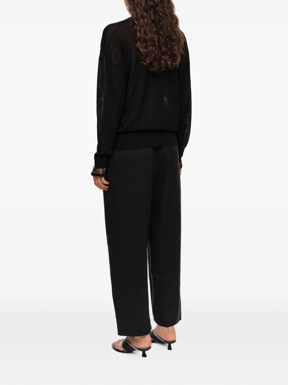 BIMBA Y LOLA Wollen trui met V-hals Zwart