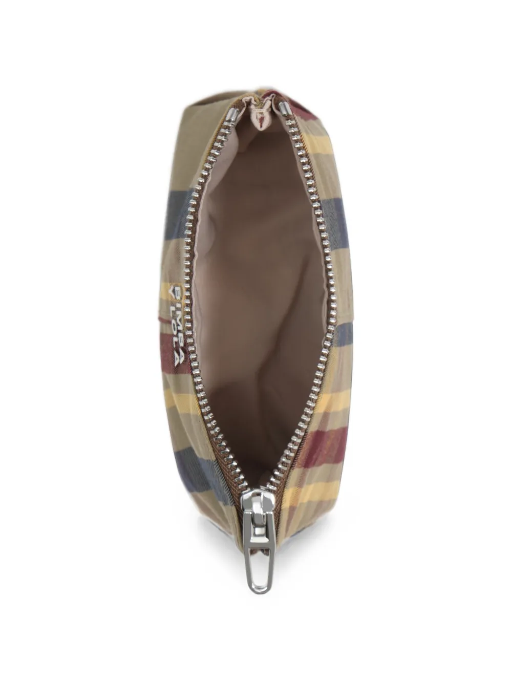 BIMBA Y LOLA Portemonnee met tartan-ruit en jacquard Beige