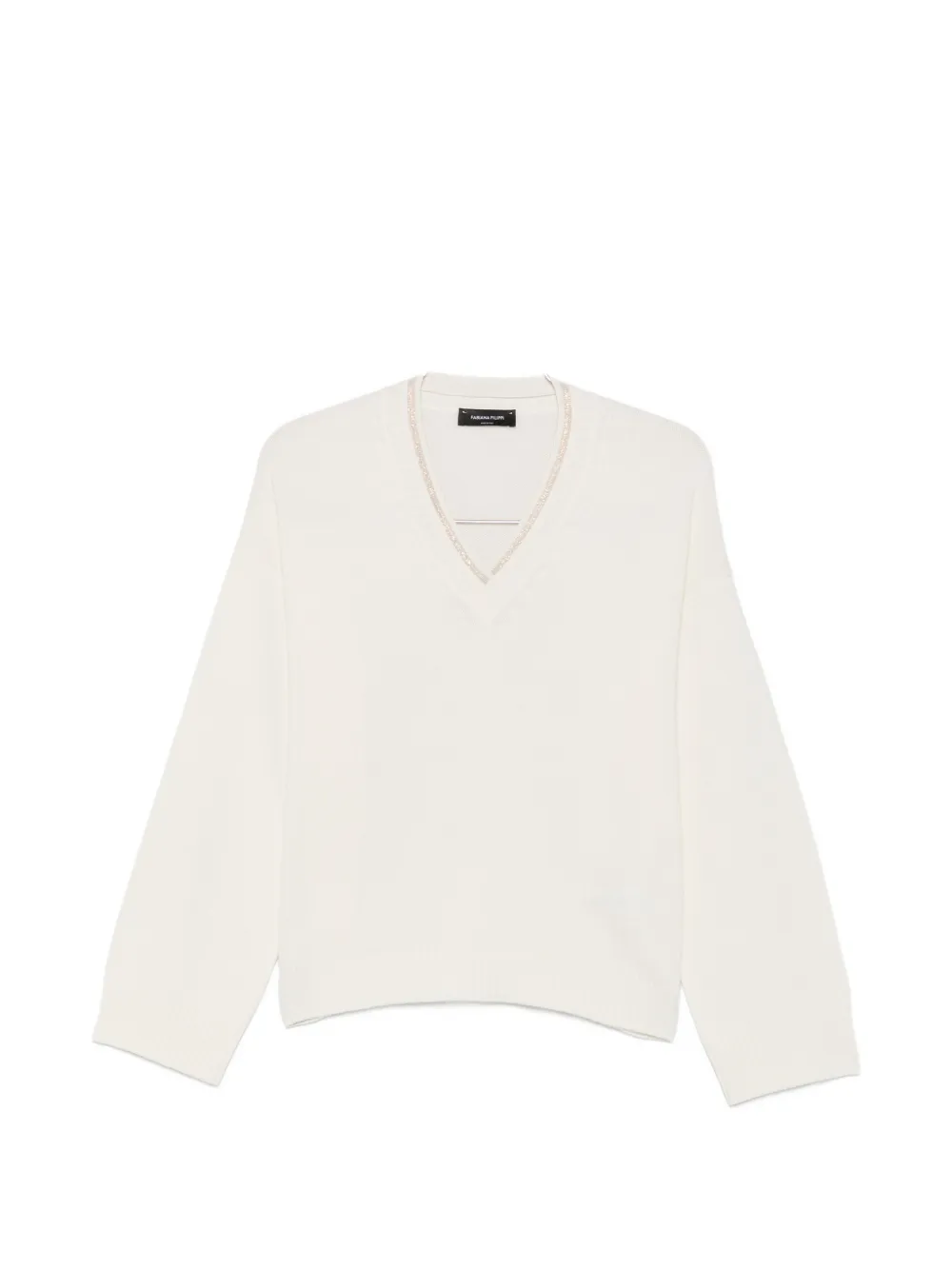 Fabiana Filippi V-neck sweater - Bianco