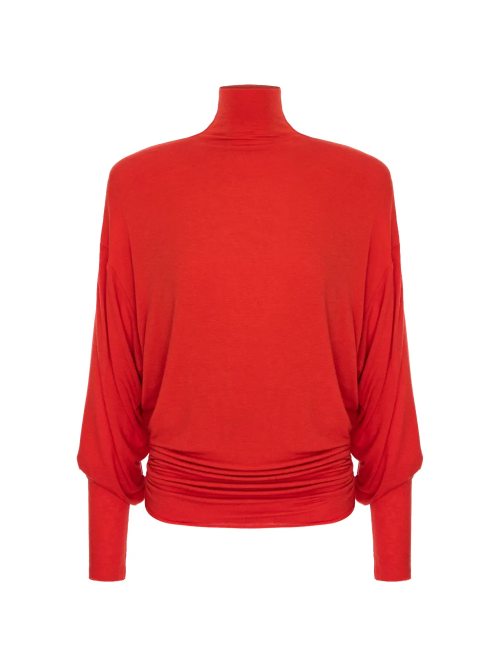 MANURÍ Romy padded-shoulder Romy blouse - Rosso
