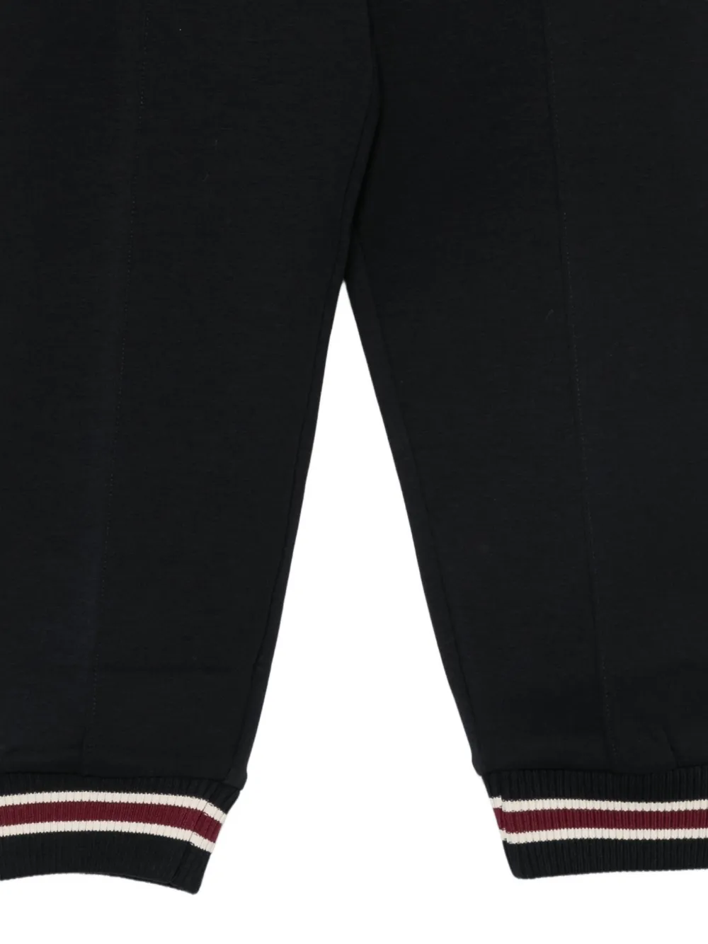 Emporio Armani Kids logo-embroidered striped-cuff track pants Blauw
