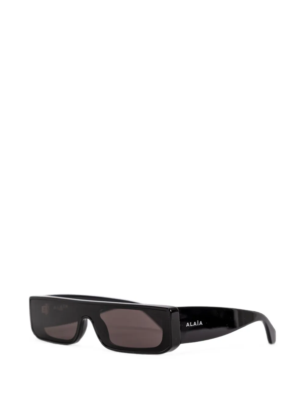 Alaia Eyewear Zonnebril met rechthoekig montuur Zwart