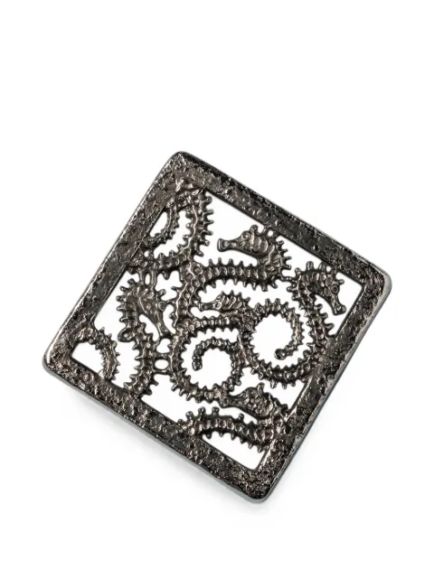CU I SEEYOU seahorse-detail square trivet