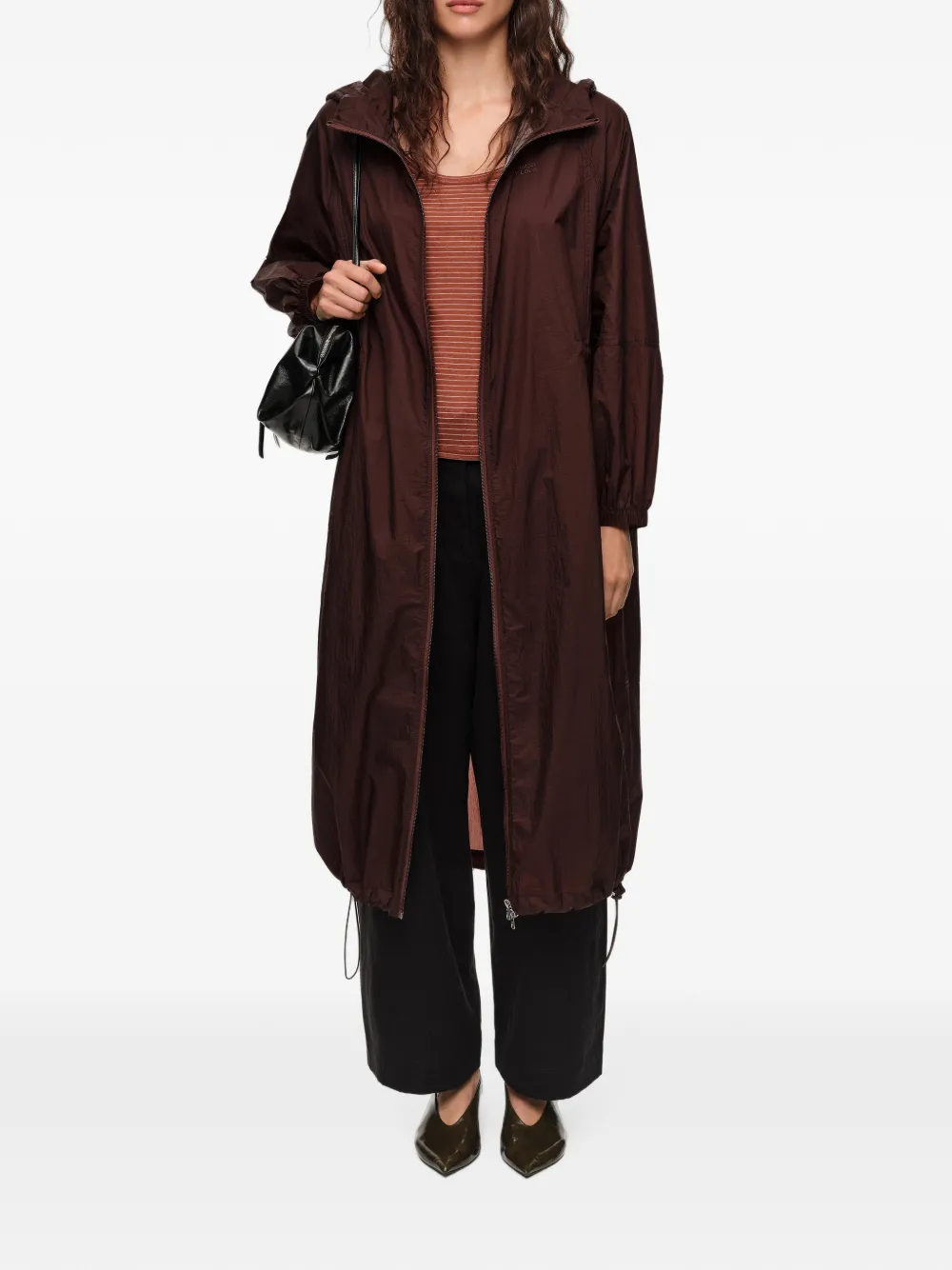 BIMBA Y LOLA Chocolate Fluid trenchcoat Bruin
