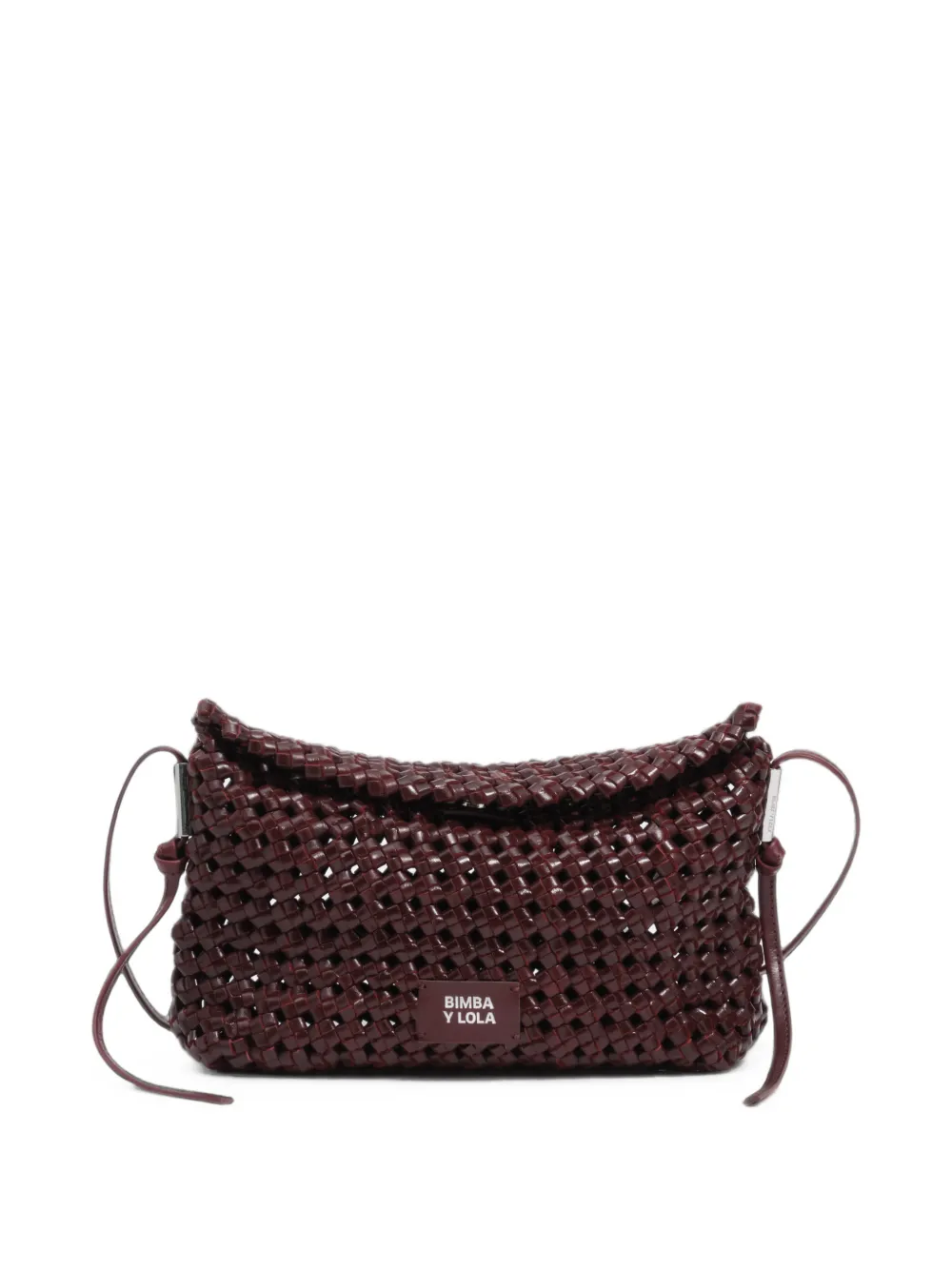 BIMBA Y LOLA Kleine geplooide leren crossbodytas Rood