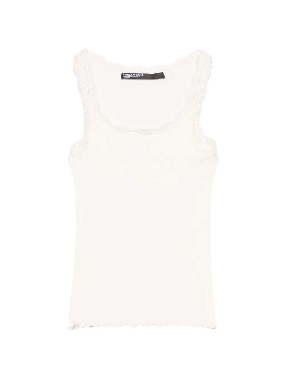 BIMBA Y LOLA Canotta a coste - Bianco