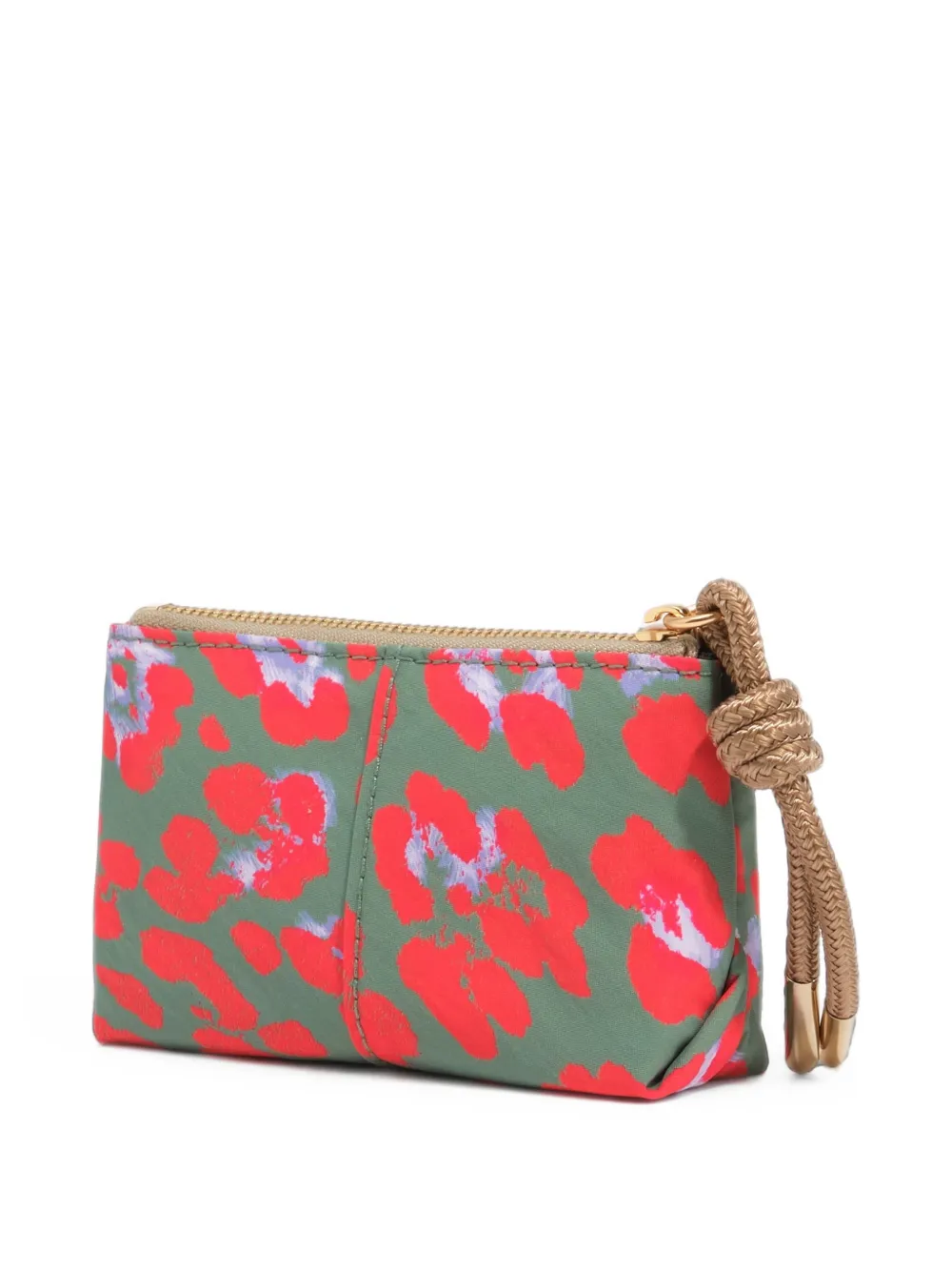 BIMBA Y LOLA Basil nylon portemonnee met luipaardprint Groen