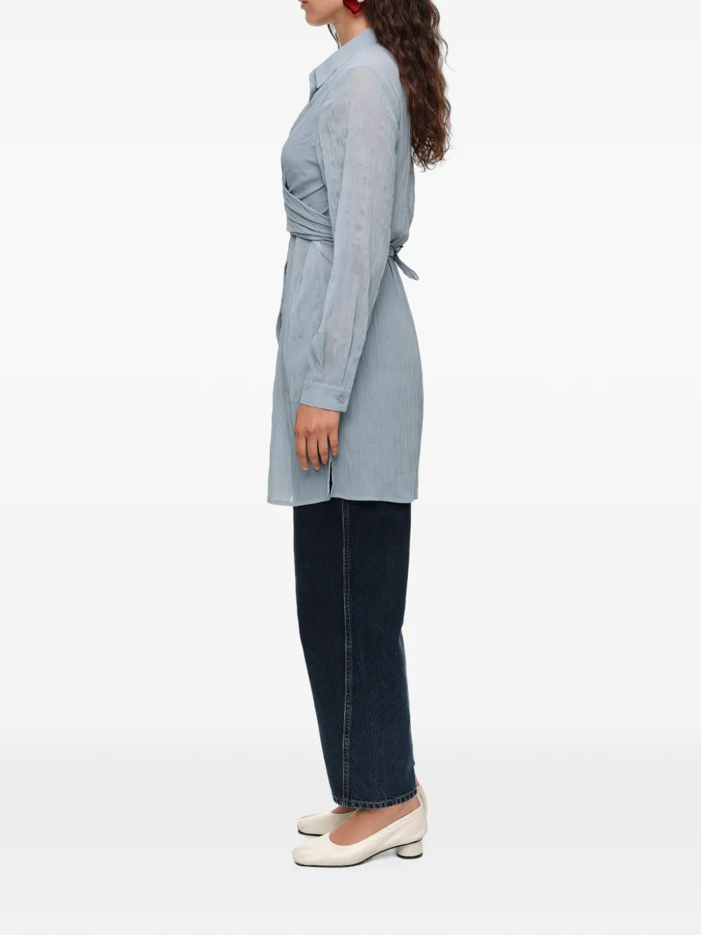 BIMBA Y LOLA Blouse met plooien Blauw