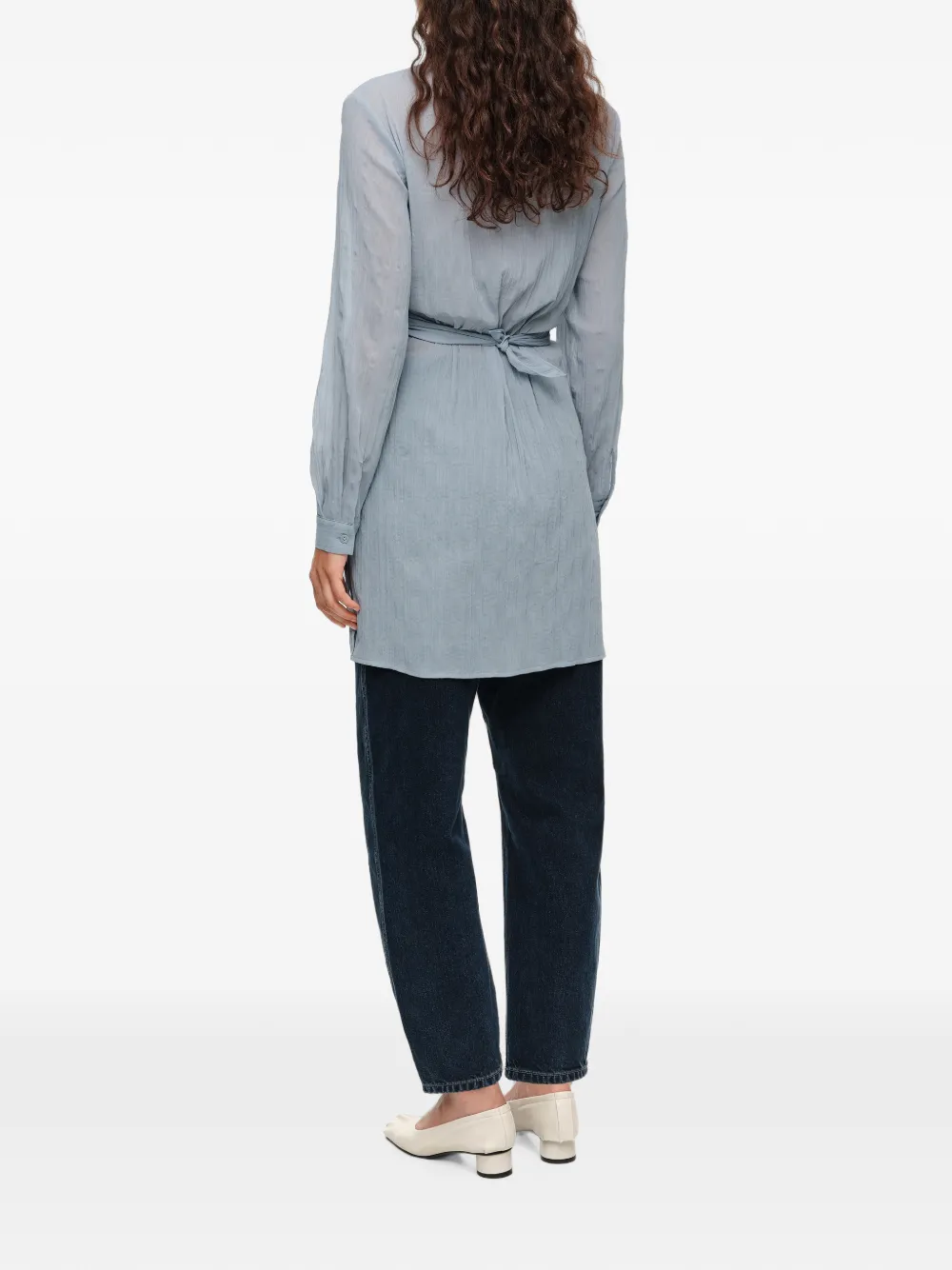 BIMBA Y LOLA Blouse met plooien Blauw