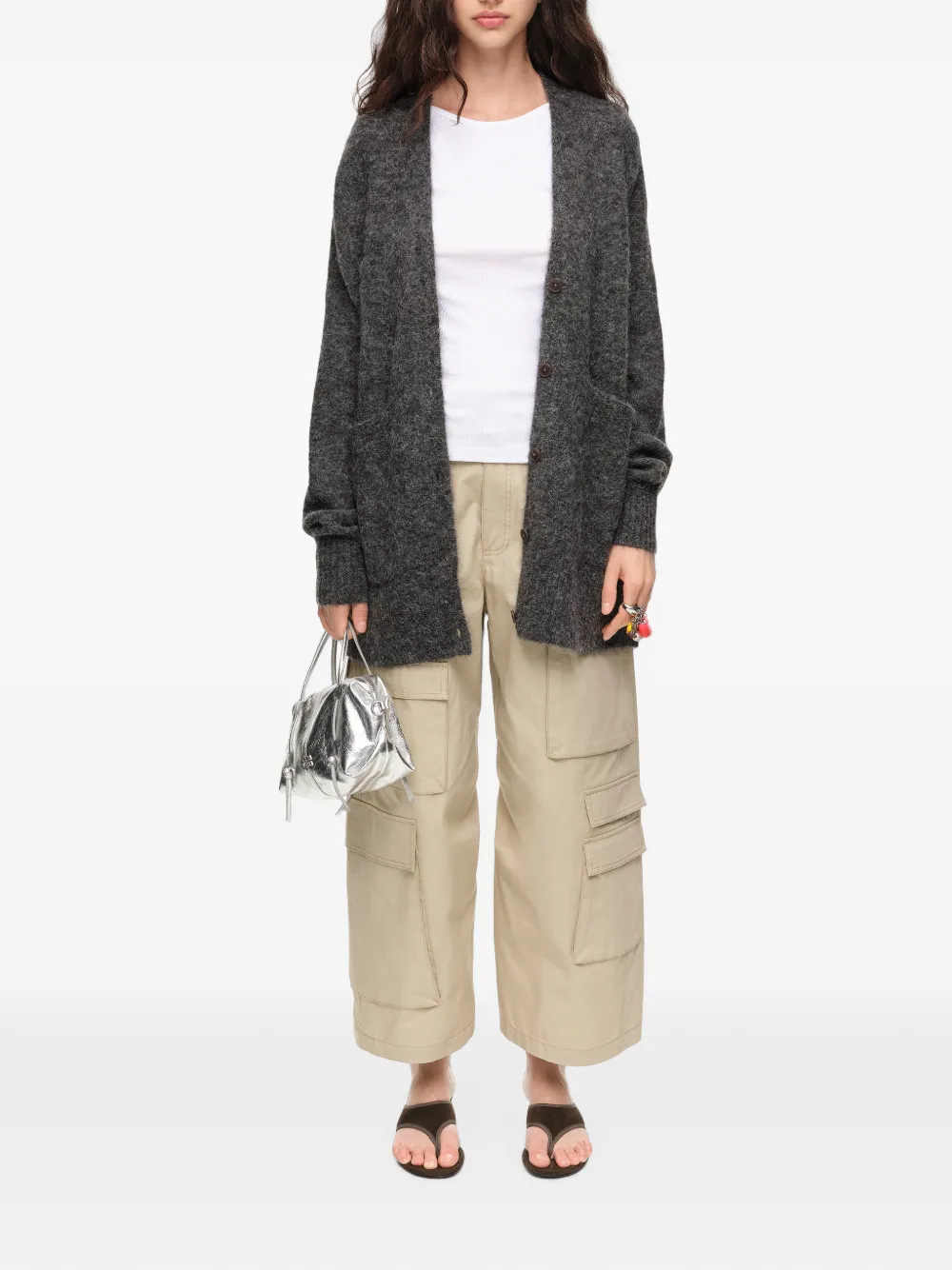 BIMBA Y LOLA Alpaca vest Grijs