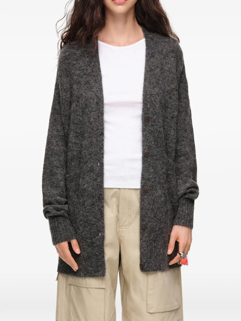 BIMBA Y LOLA Alpaca vest Grijs