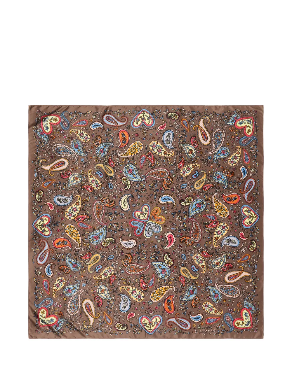 BIMBA Y LOLA Sciarpa con stampa paisley - Marrone