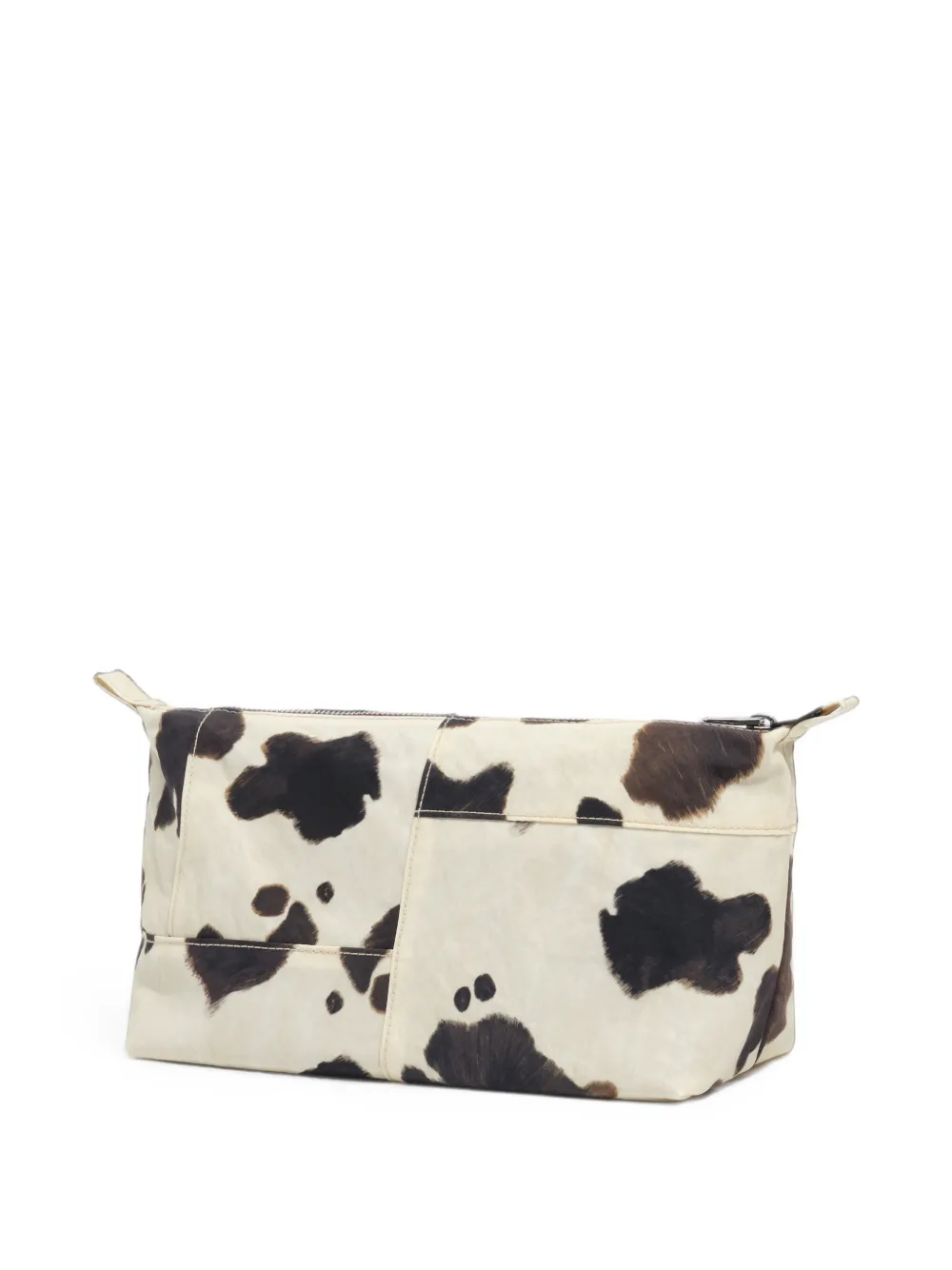 BIMBA Y LOLA Grote Pony nylon make-up tas Beige