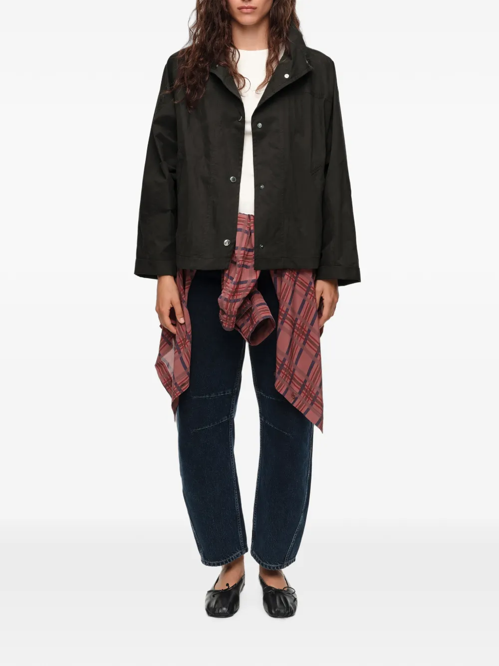 BIMBA Y LOLA Korte trenchcoat Zwart