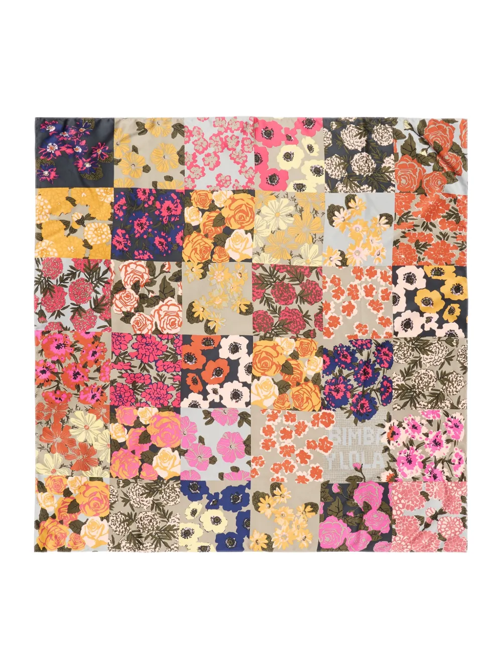 BIMBA Y LOLA Sciarpa con design patchwork - Toni neutri