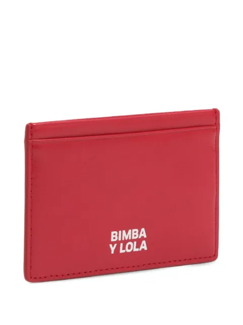 BIMBA Y LOLA red leather card holder